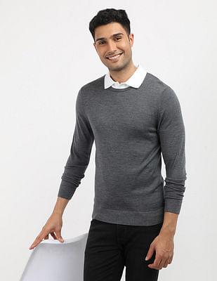 Calvin Klein men's v_neck polo collar sweater retailer