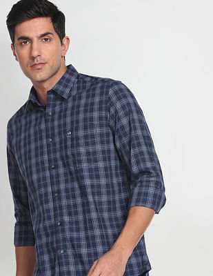 Arrow Sports Manhattan Slim Fit Tartan Check Casual Shirt