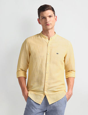 Arrow Sports Linen Blend Slim Fit Shirt