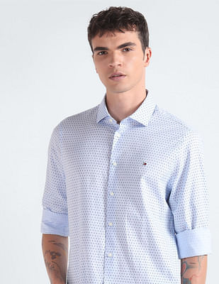 Tommy Hilfiger Circle Print Slim Oxford Shirt