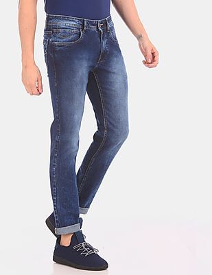 flying machine slim men blue jeans