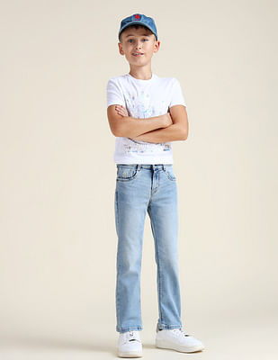 U S Polo Assn Kids Boys Relaxed Fit Mid Rise Jeans