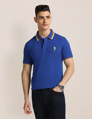 U S Polo Assn Solid Slim Fit Polo Shirt