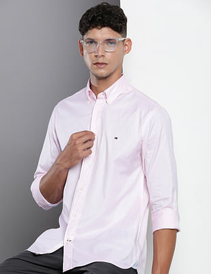 Tommy Hilfiger Pinpoint Oxford Regular Fit Flex Shirt