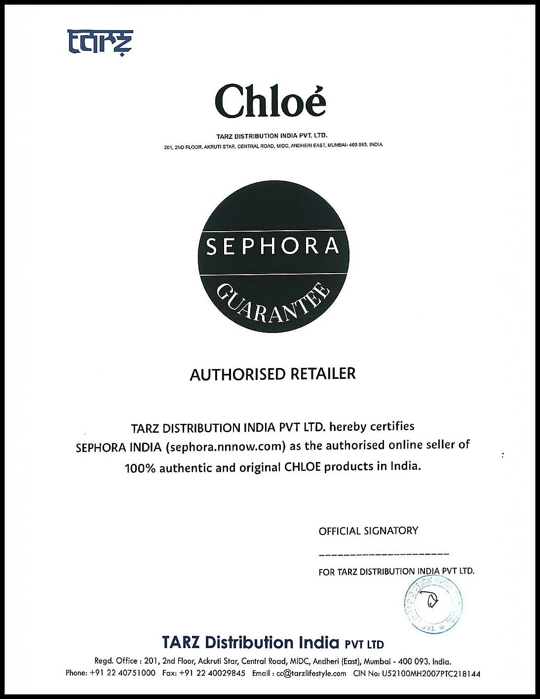 Buy Chloe Perfumes for Men & Women Online in India - Sephora NNNOW