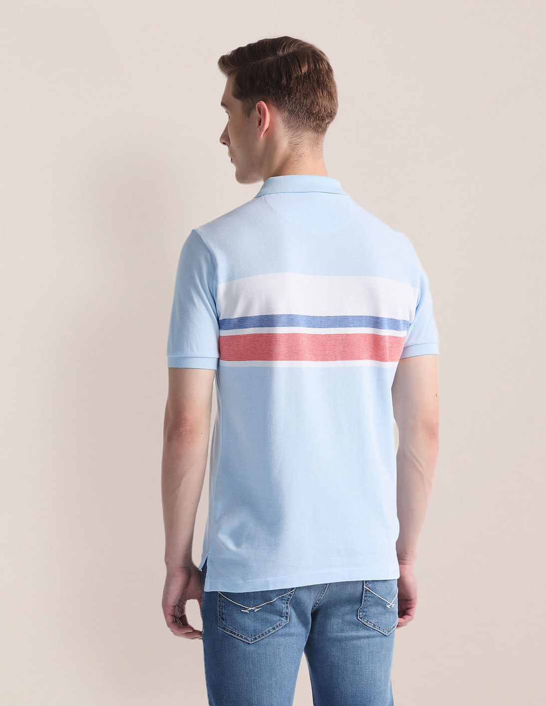 Buy U.S. Polo Assn. Colour Block Logo Polo Shirt - NNNOW.com