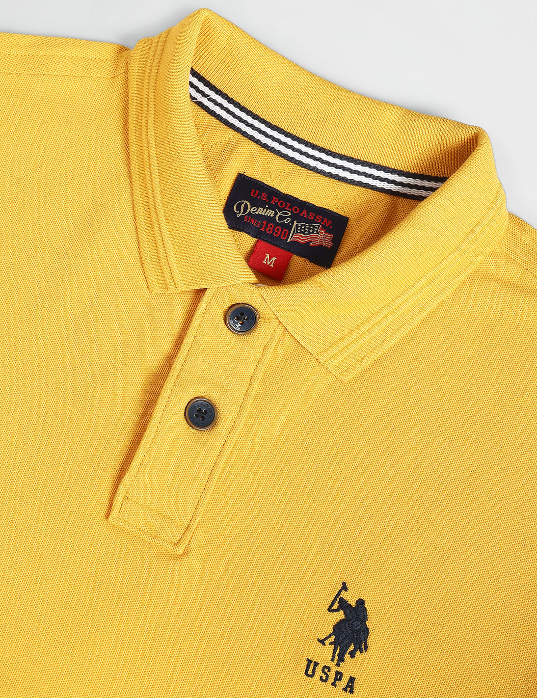 Buy Polo Denim Solid Muscle Fit Polo Shirt