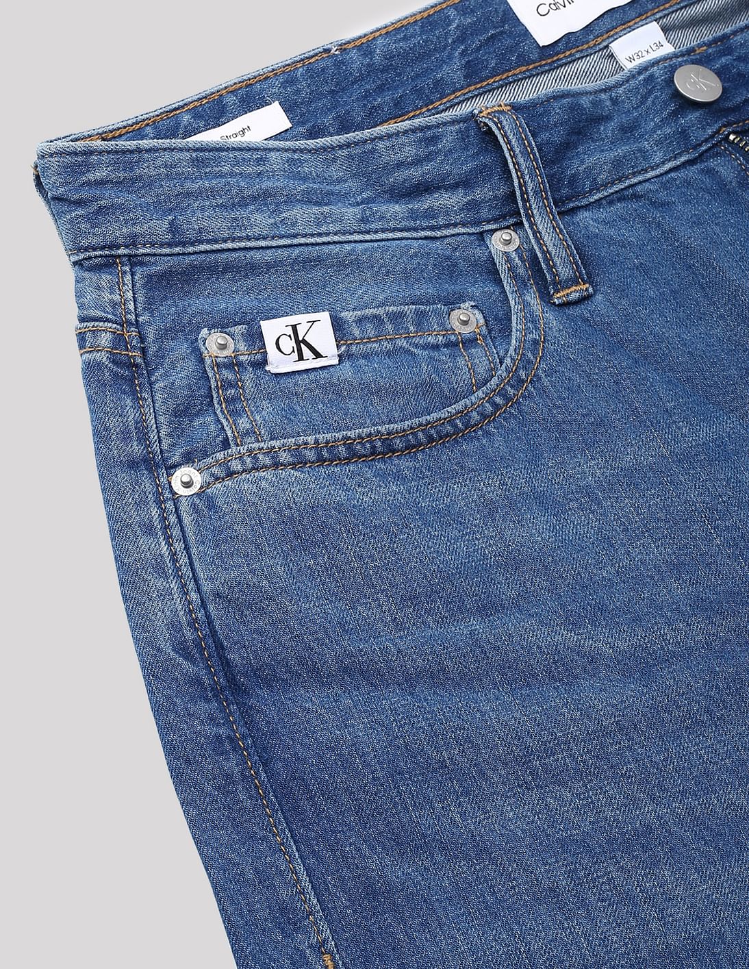 Buy Calvin Klein Mid Rise 90s Straight Jeans - NNNOW.com