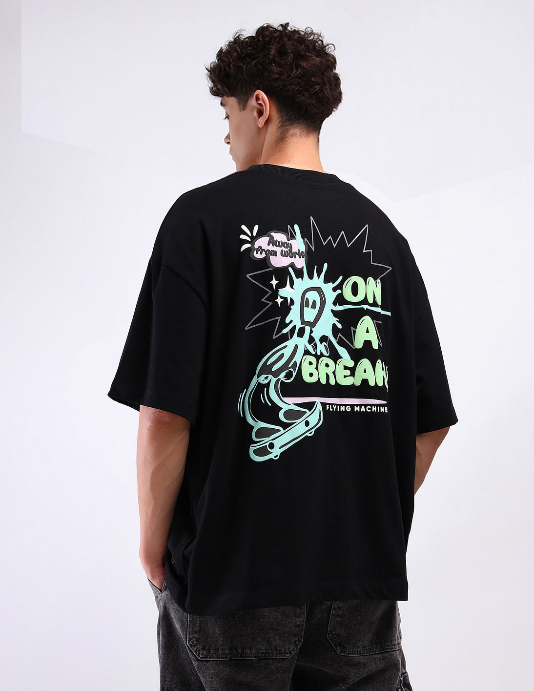 【NONCODE】Ronia Flying Chain T-Shirt Buy Flying Machine Graphic Print Cotton T-Shirt - NNNOW.com