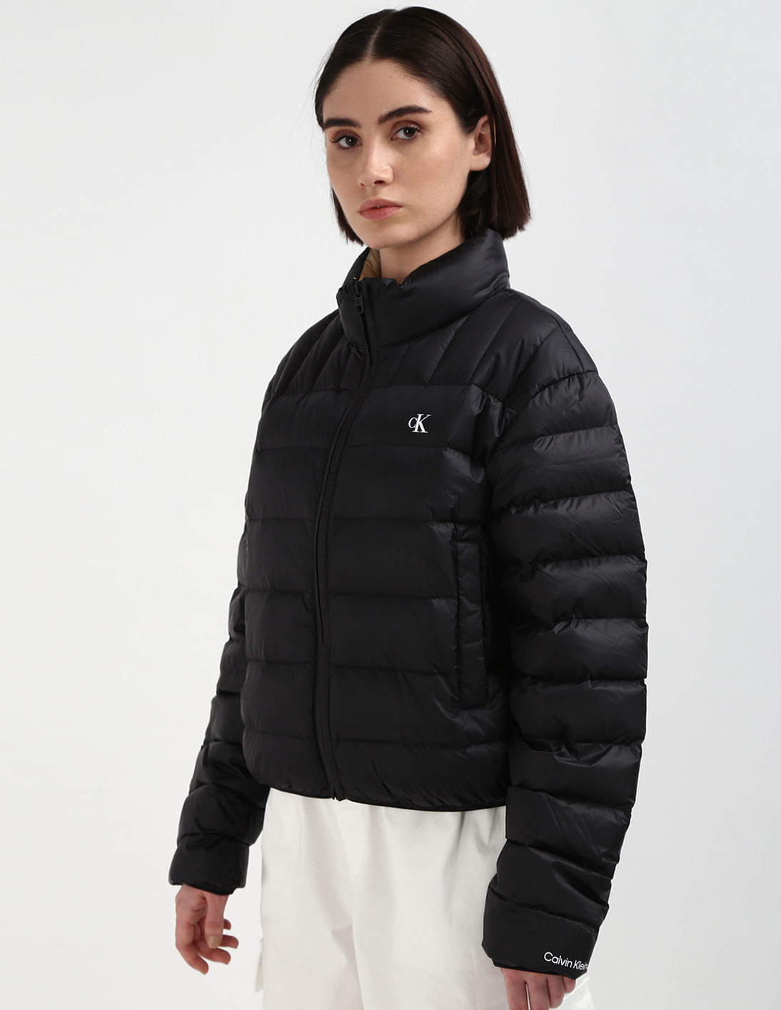 Calvin klein essential puffer long jacket orders