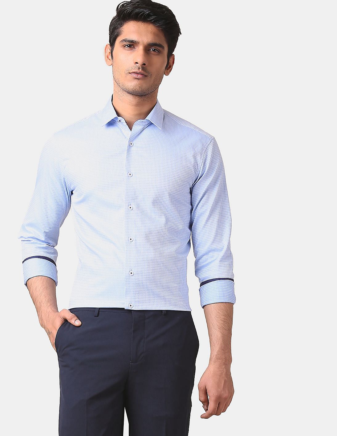 slim collar shirt