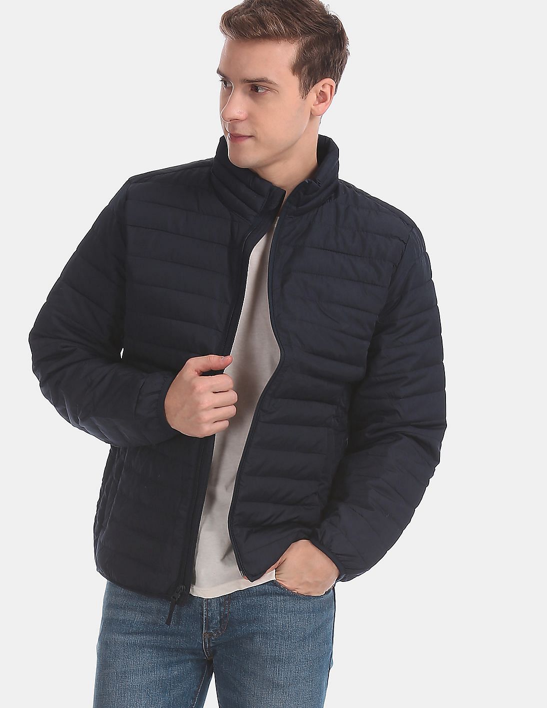 gap heavyweight down hooded puffer jacket