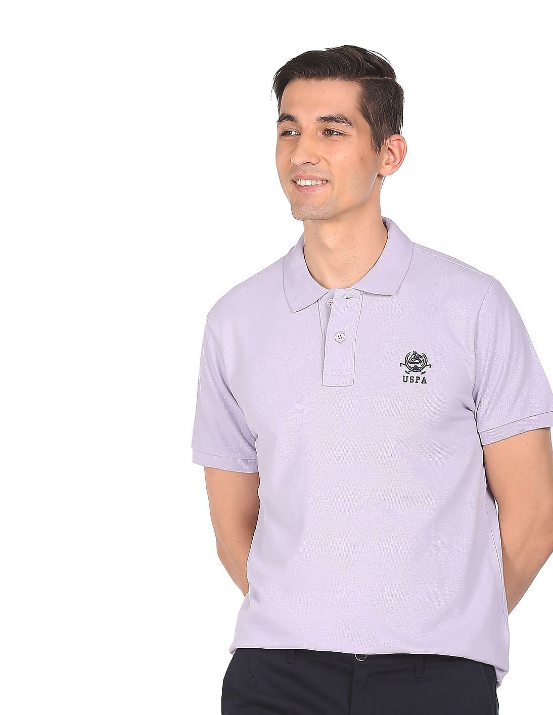 mens lavender golf shirt