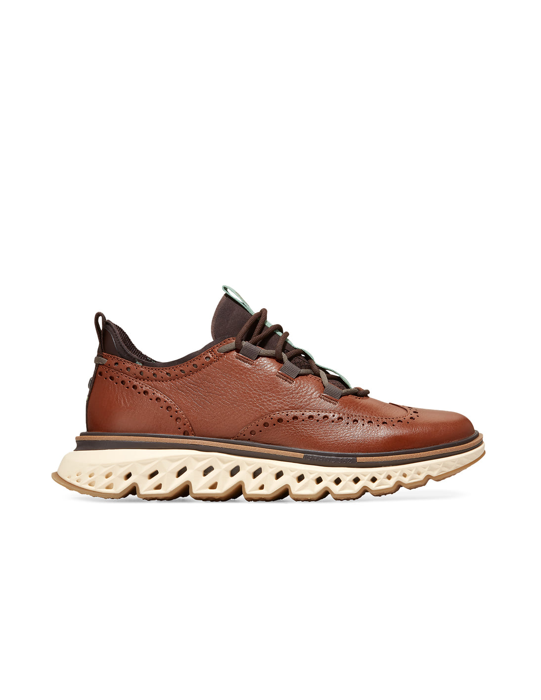 Buy Cole Haan Men Brown 5.Zerøgrand Wingtip Oxford Shoes - NNNOW.com