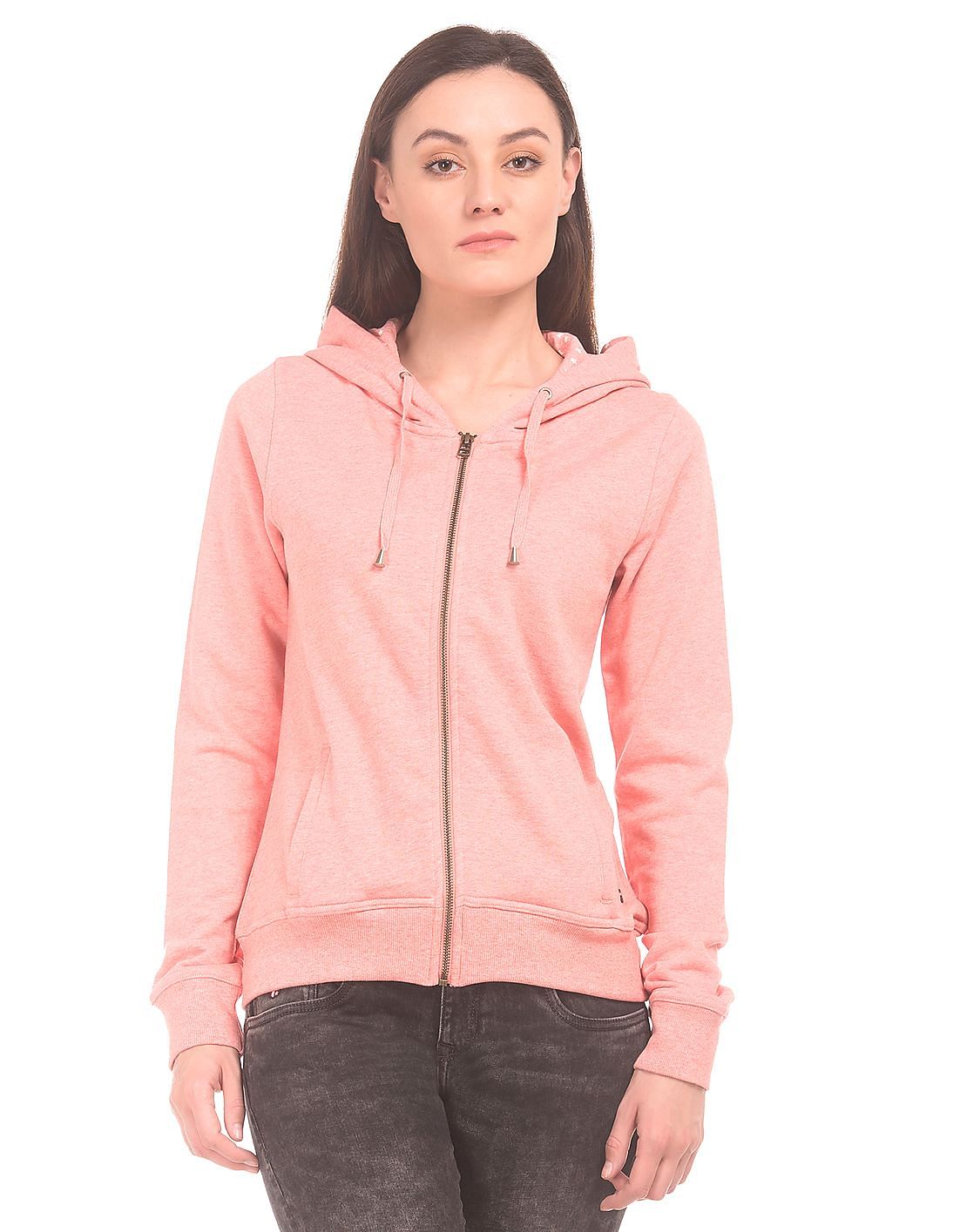 Buy U.S. Polo Assn. Women Hooded Zip Up Sweatshirt - NNNOW.com