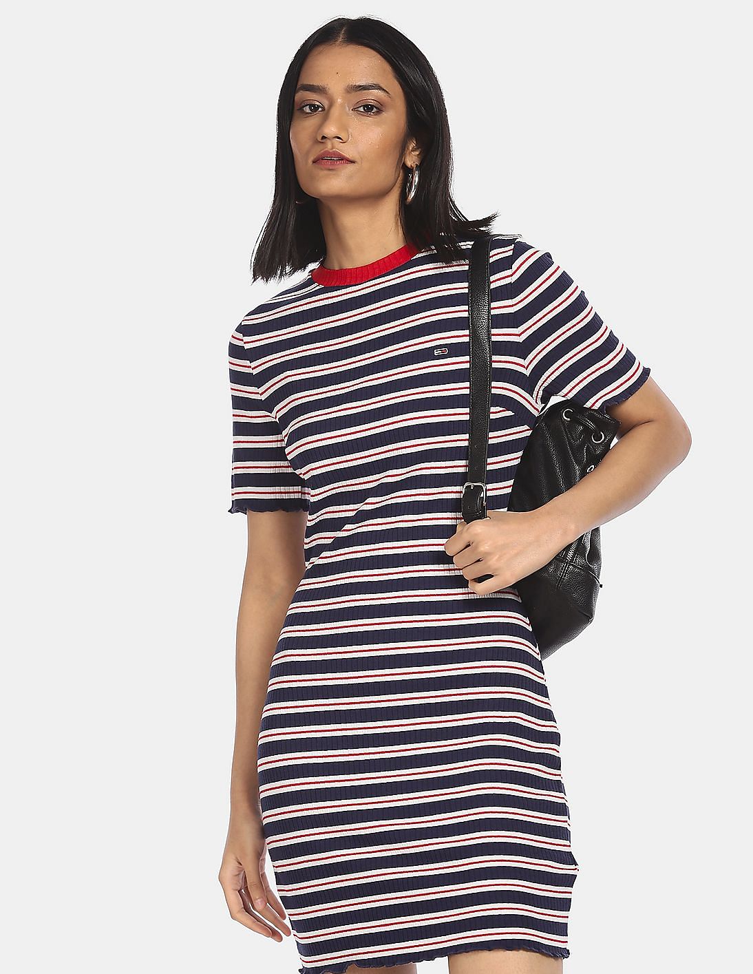 tommy hilfiger striped t shirt dress