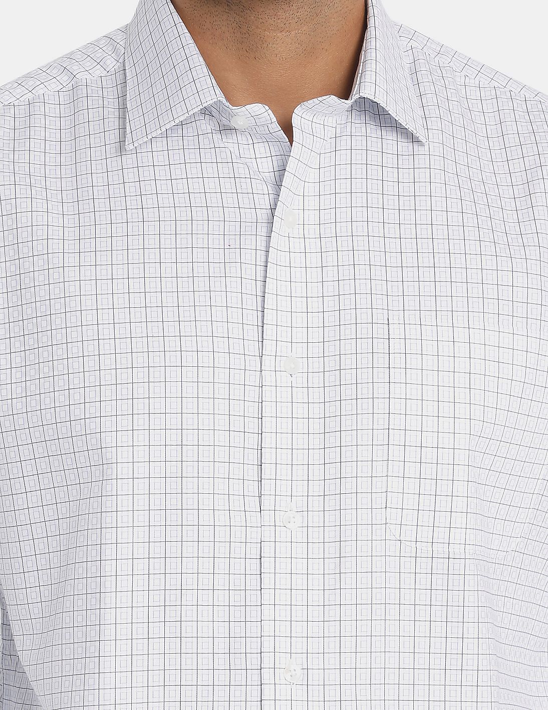 Buy Arrow Regular Fit Check Formal Shirt - NNNOW.com