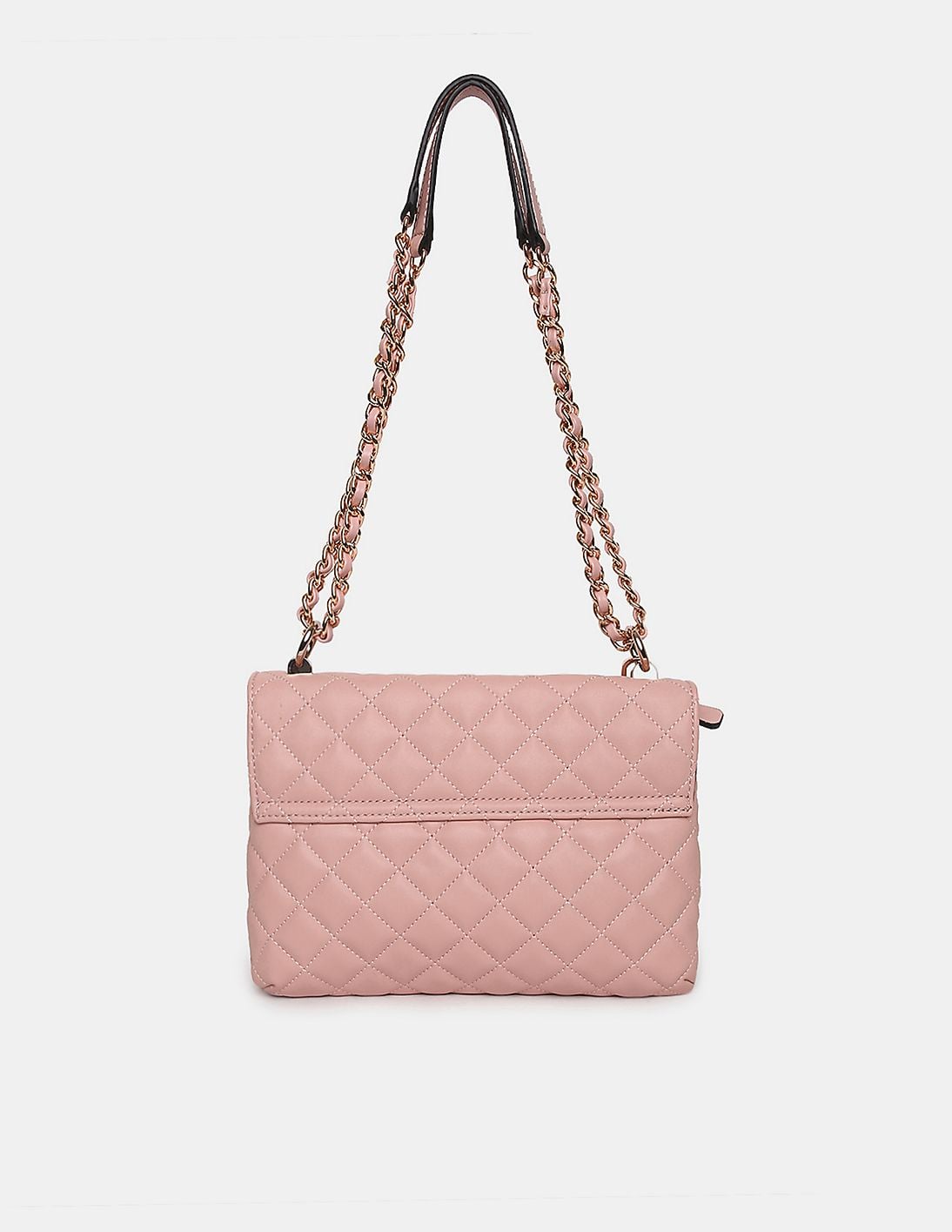 Guess Convertible Holly Color Pink Block Shoulder Bag with Gold Chains Guess Giully Covertible Cross Body Handbag Pink | Cilento  main image 3