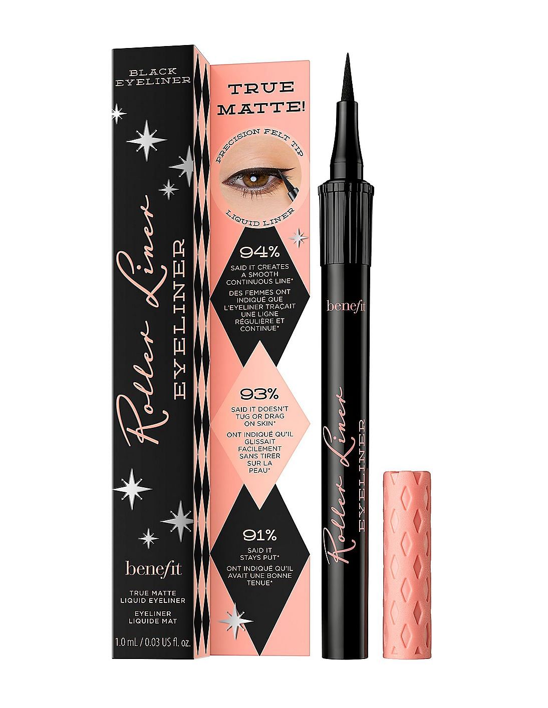 Buy Benefit Cosmetics Roller Liner Matte Liquid Eyeliner - Black 