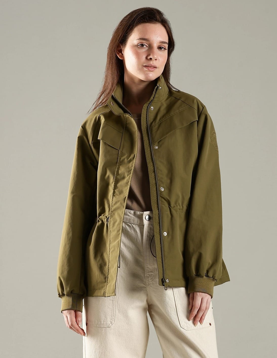Buy Tommy Hilfiger Regular Fit Polyamide High-Neck Jacket - NNNOW.com