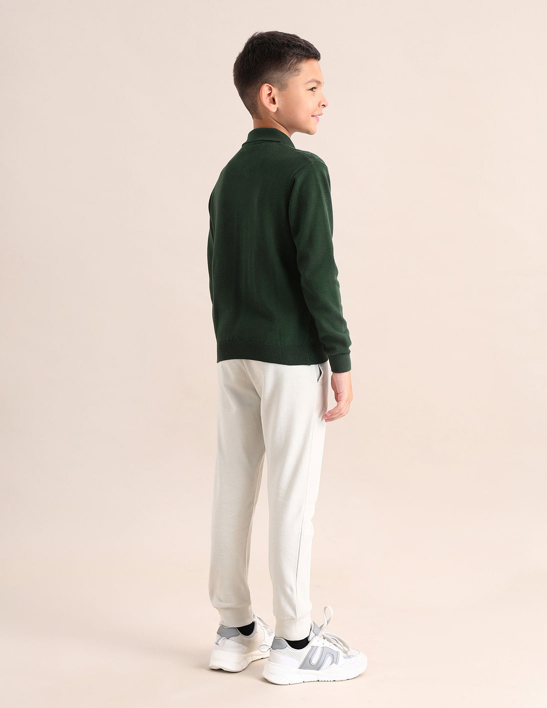 Buy U.S. Polo Assn. Kids Boys Textured Regular Fit Sweater
