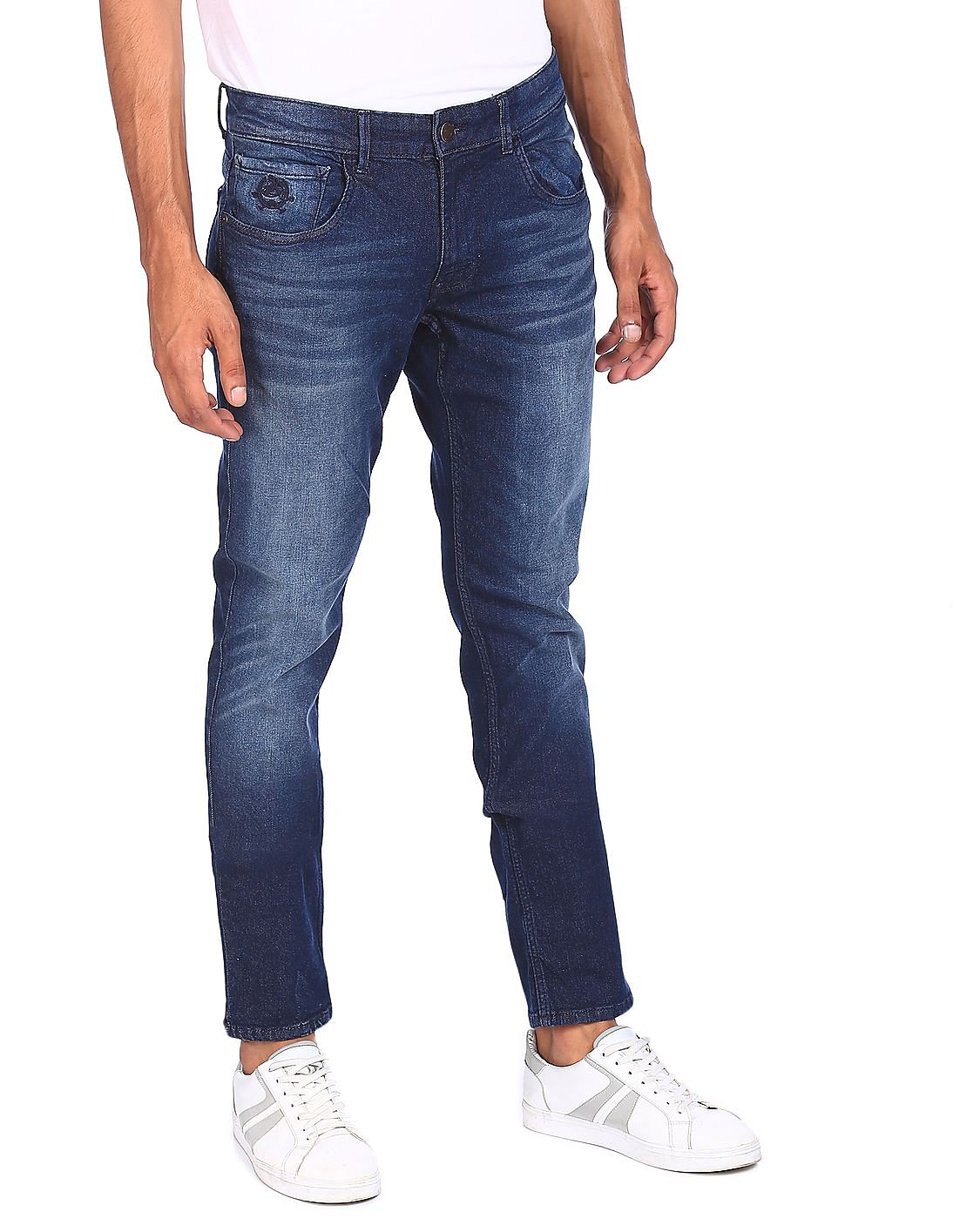 Buy U.S. Polo Assn. Denim Co. Slim Tapered Fit Blue Jeans - NNNOW.com