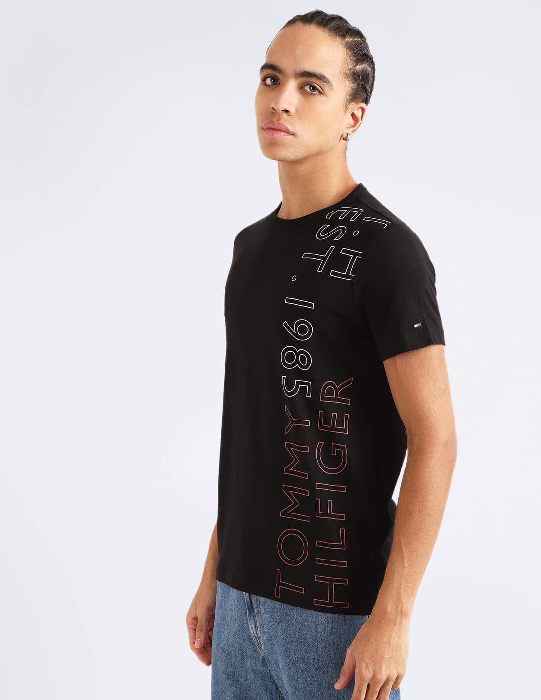 Buy Tommy Hilfiger Placement Logo Organic Cotton T-Shirt