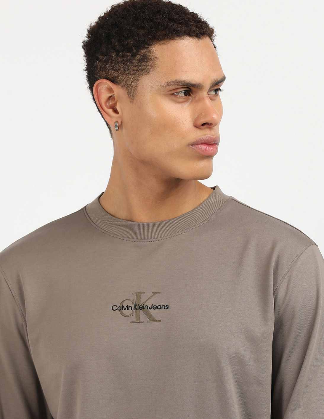 Buy Calvin Klein Jeans Regular Monologo Crew Neck Sweatshirt