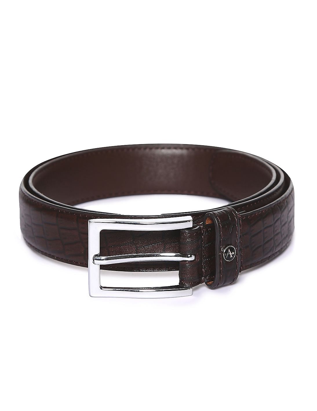 Buy Arrow Textured Leather Belt - NNNOW.com