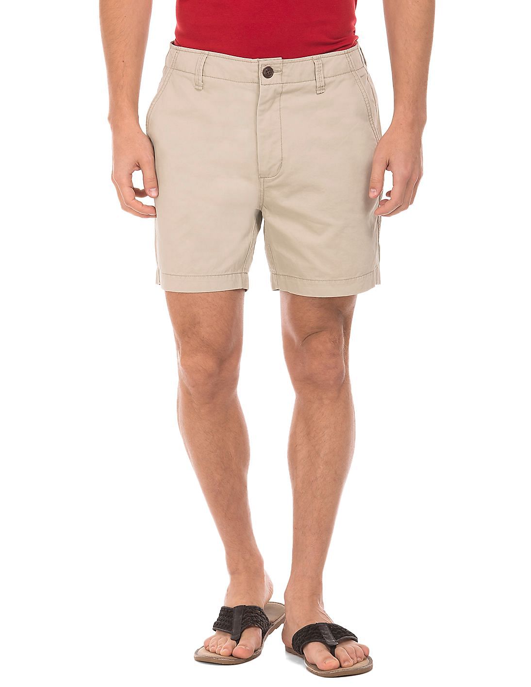 Buy Aeropostale Solid Regular Fit Twill Shorts - NNNOW.com