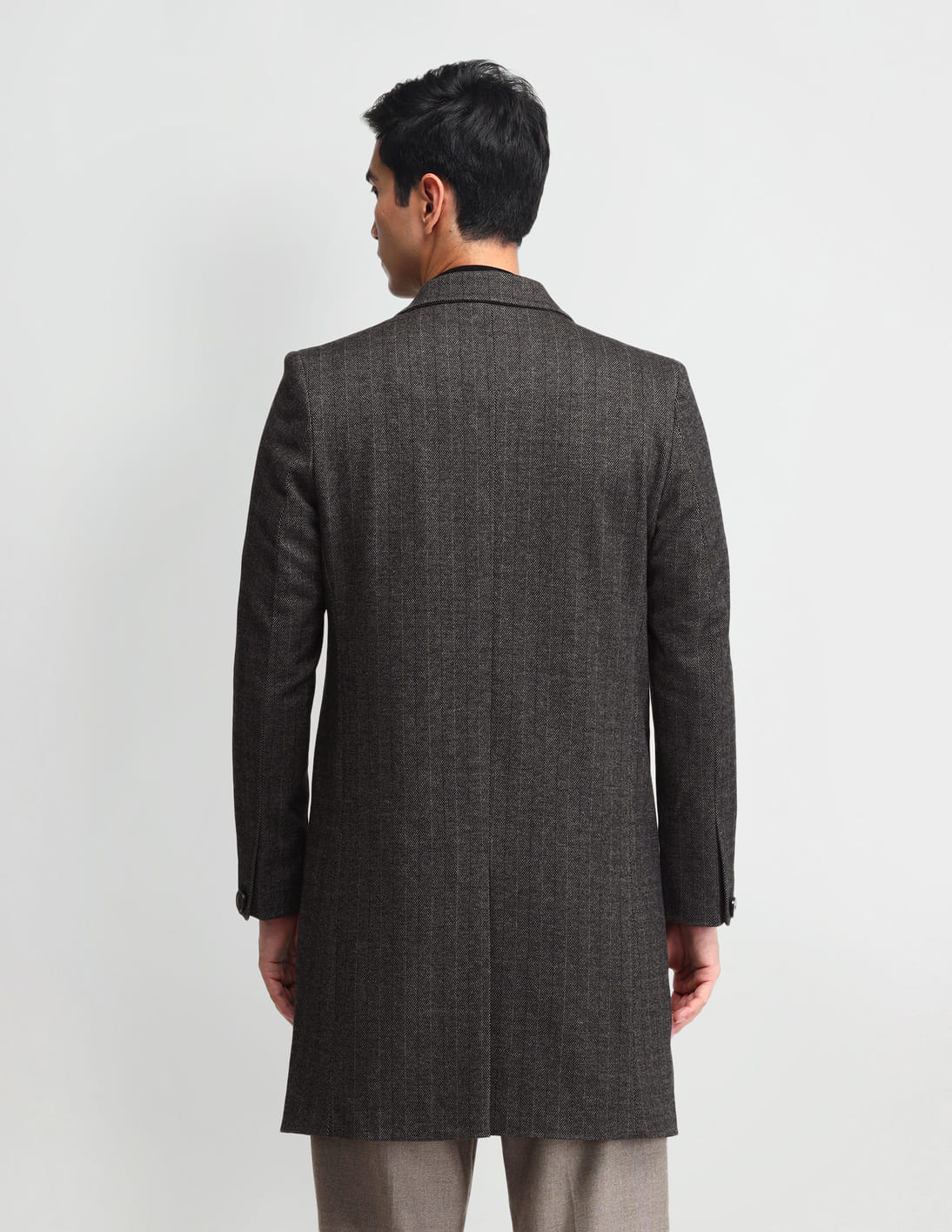 Buy Arrow Sport Vertical Striped Regular Fit Trench Coat - NNNOW.com