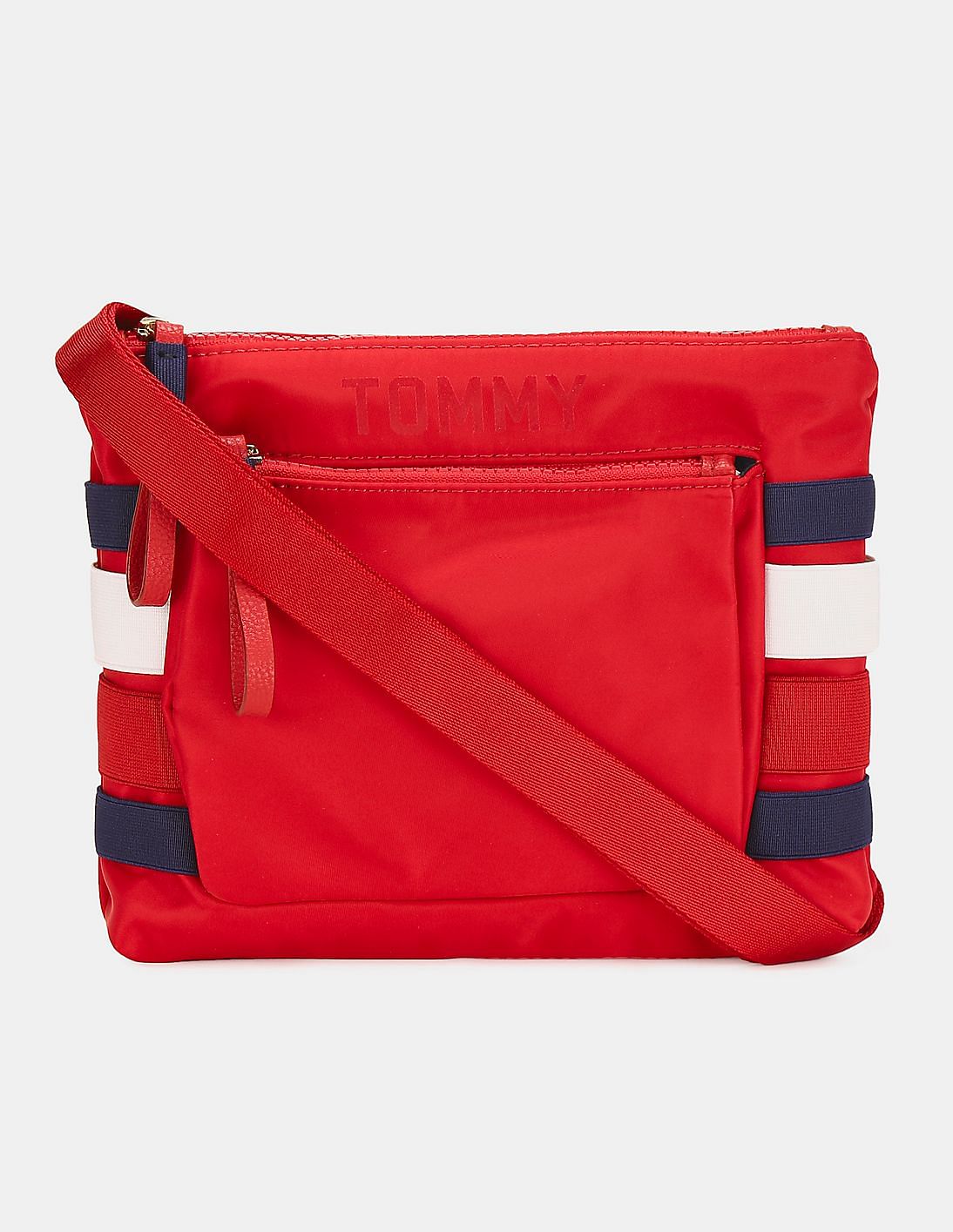 Buy Tommy Hilfiger Women Red Contrast Side Panel Cross Body Bag - NNNOW.com