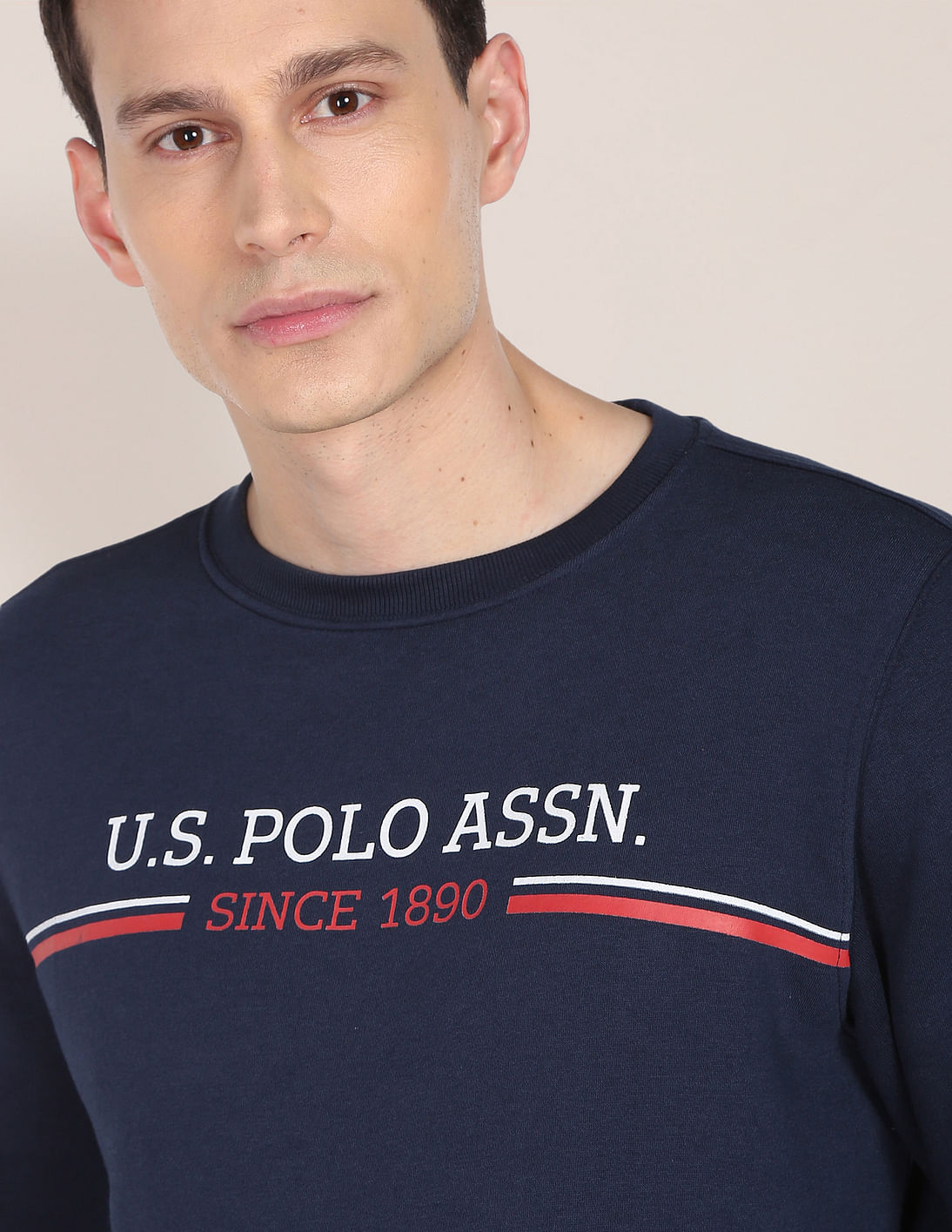 Buy U.S. Polo Assn. Crew Neck Printed Logo Sweatshirt - NNNOW.com