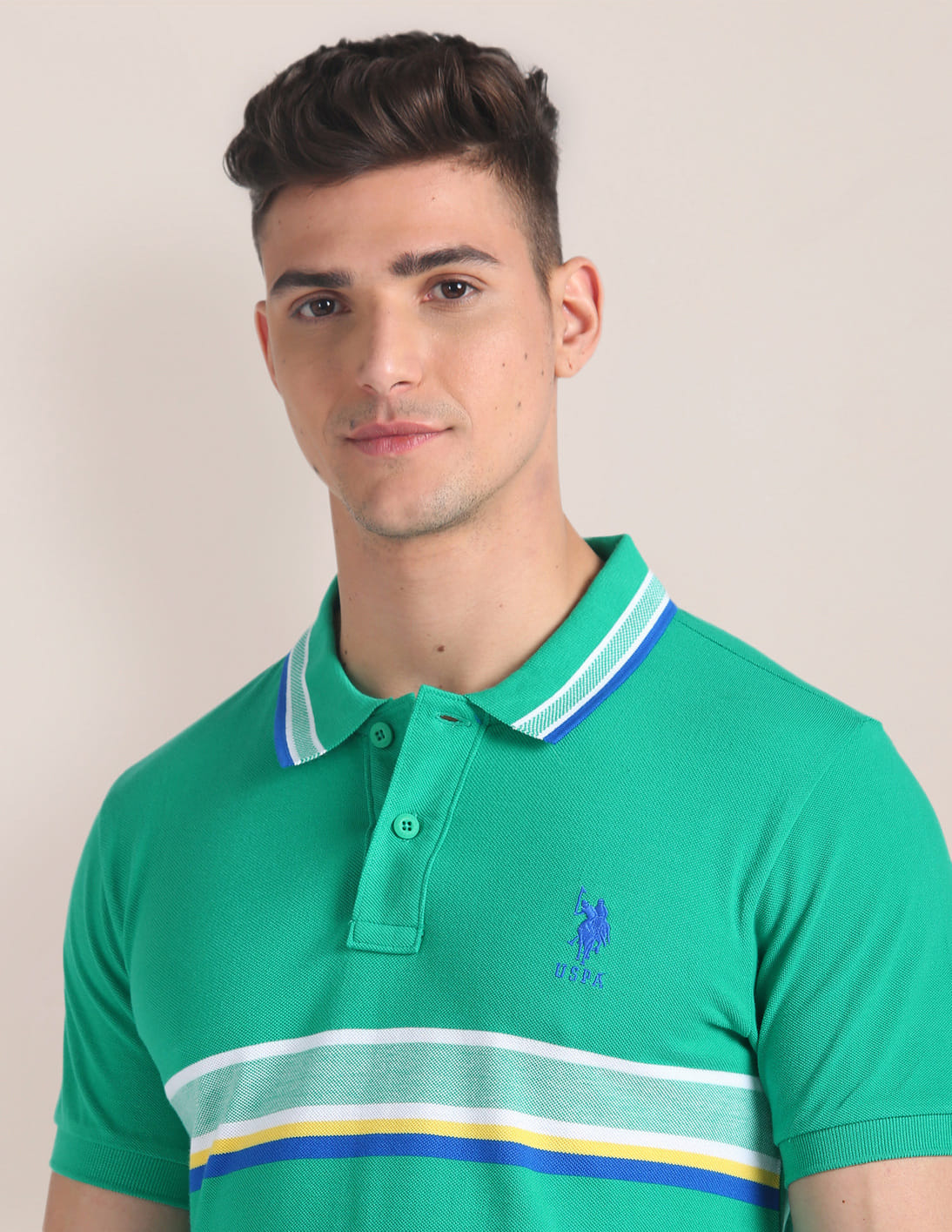 Buy U.S. Polo Assn. Horizontal Stripe Slim Polo Shirt - NNNOW.com