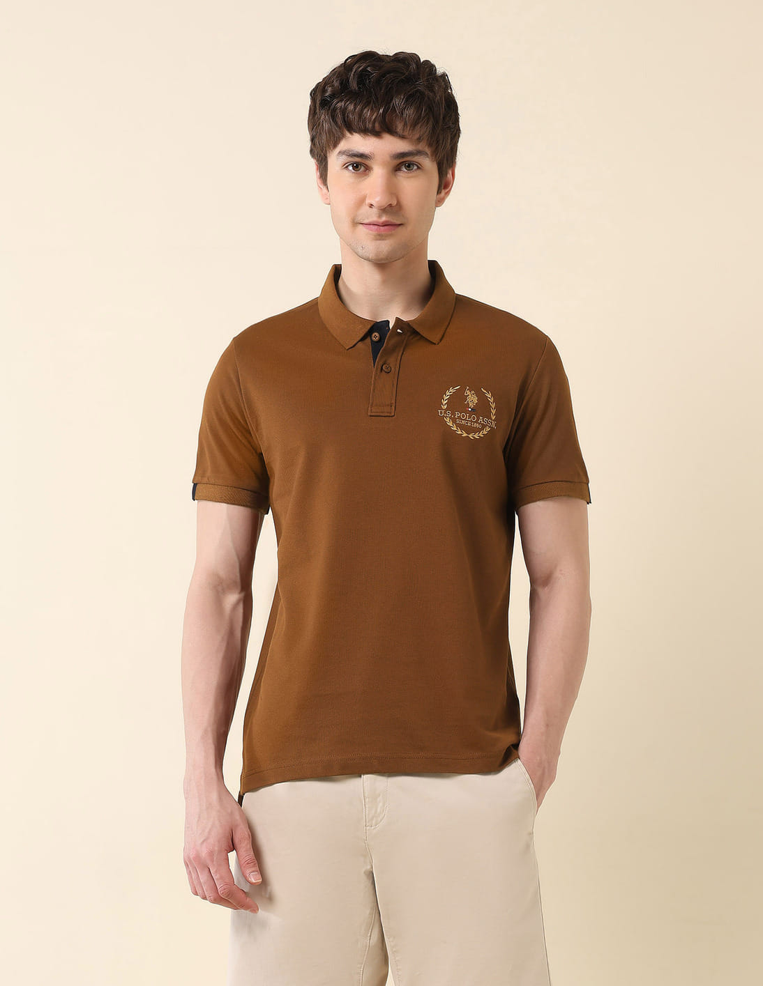 Buy U.S. Polo Assn. Pure Cotton Slim Fit Classic Polo Shirt