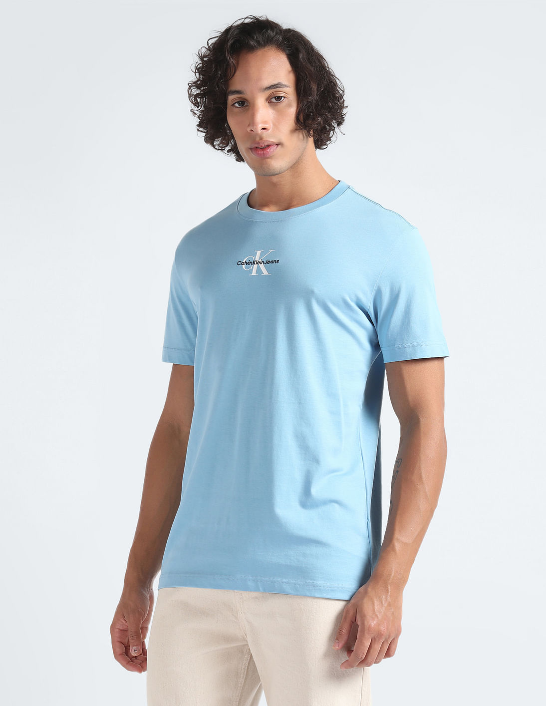 Buy Calvin Klein Jeans Crew Neck Monologo T-Shirt - NNNOW.com