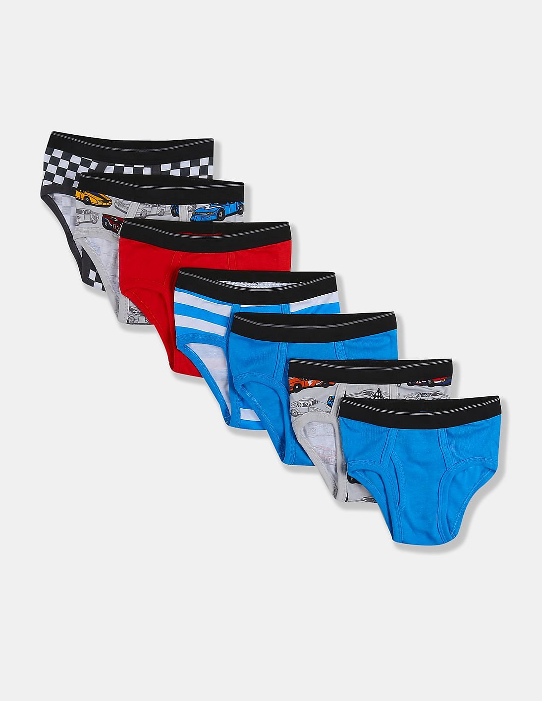 Buy The Children's Place Boys Assorted Printed Sport Briefs - Pack Of 7 ...