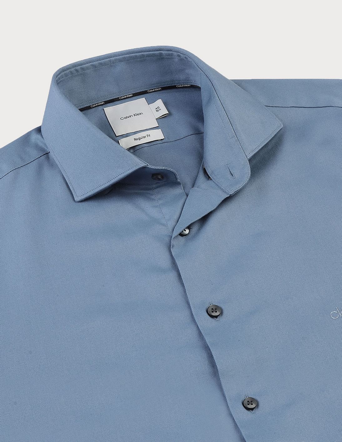 Buy Calvin Klein Twill Easy Care Regular Shirt - NNNOW.com