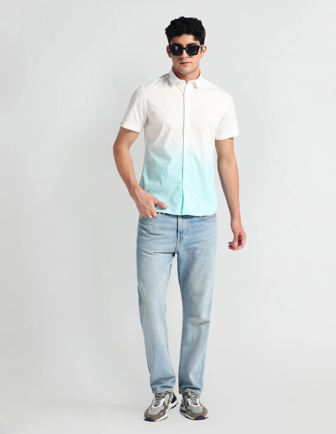 Buy Arrow Sports Short Sleeve Ombre Shirt - NNNOW.com