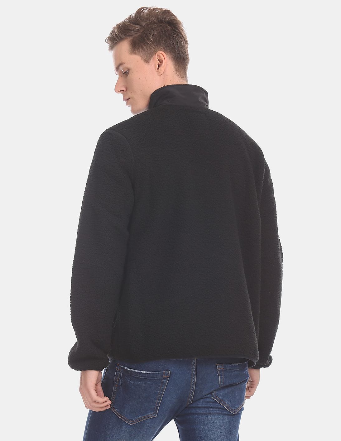 Buy GAP Black Fleece Zip-Up Jacket - NNNOW.com
