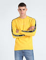 Flying Machine Crew Neck Brand Tape Sweatshirt