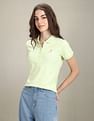 U.S. Polo Assn. Women Solid Slim Polo Shirt
