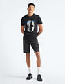 Flying Machine Graphic Print Cotton T-Shirt