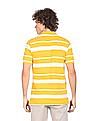 U.S. Polo Assn. Men Yellow Striped Polo Shirt