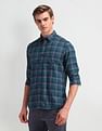 Arrow Sport Plaid Checked Manhattan Slim Fit Shirt