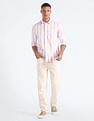 Flying Machine Vertical Stripe Oxford Shirt