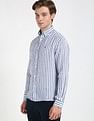 Tommy Hilfiger Striped Regular-Fit Linen Shirt