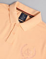 AD by Arvind Embroidered Logo Cotton Polo Shirt