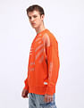 Flying Machine Oversized Fit Graphic Printed Sweatshirt