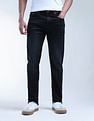 Flying Machine Slash Slim Tapered Fit Light Washed Jeans